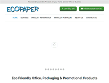 Tablet Screenshot of ecopaper.com.au