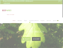 Tablet Screenshot of ecopaper.ch